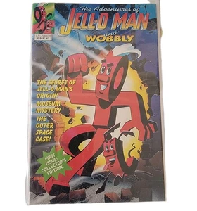 Cómic retro para niños The Adventures of Jell-O Man and Wobbly #1 1991 años 90  - Imagen 1 de 3