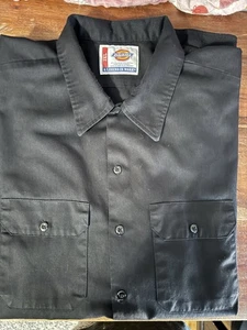 Camicia da lavoro Dickies 3XL uomo nera con bottoni - Foto 1 di 1