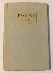 POEMS 1916 - INSCRIBED & SIGNED by ANNIE BEATRICE HICKSON - World War I Poetry - Picture 1 of 6