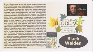 6° Cachets 5202 Henry David Thoreau Black Walden Historia afroamericana DCP - Imagen 1 de 1