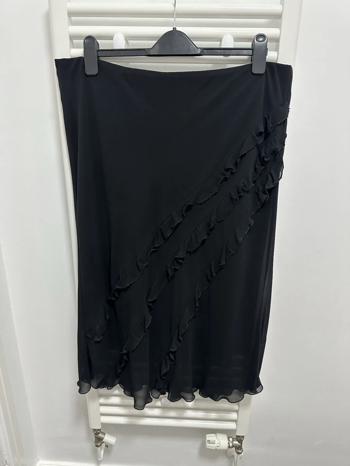 Etam Y2K Sheer Ruffle Skirt Size 18 Millennium - Image 1 of 4