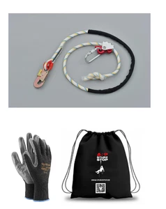 Profi Seilkürzer Halteseil 2m Karabiner Verbindungsmittel Seil Absturzsicherung - Bild 1 von 3