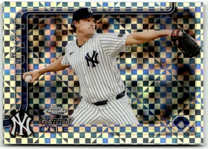2025 Topps Chrome MLB No. 110 Gerrit Cole Checkerboard Refractor - Bild 1 von 2