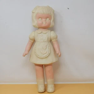 Vintage 1964 Eppy USA Rubber Color Me Doll With Apron Dress - Picture 1 of 12