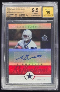 2005 Upper Deck Reflections Reflections Red #SR-MB Marion Barber RC Auto BGS 9.5 - Picture 1 of 2