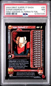 2004 Dragonball DBGT GT Super Android 17 Saga 1st Edition Alternate Foil  PSA 7 - Picture 1 of 2