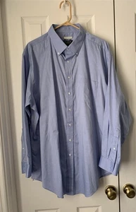 Joseph Jos A Bank Traveler Gr. 18 1/2 35 Button Down Kragen maßgeschneidert blau  - Bild 1 von 5
