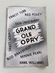 Vintage Grand Ole Opry Souvenir Program Oklahoma City OK 1949 Country Music - Picture 1 of 12