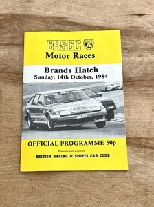 BRANDS HATCH 14th Oct 1984 Radio Kent Race day Official Programme - Picture 1 of 12