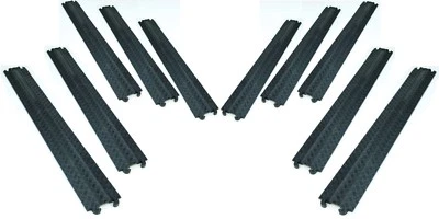CP CABLE PROTECTOR 10 Stück 1 Kanal Kabelbrücke Protector Kabelkanal Kabelschutz Kabel Rampe Schutz