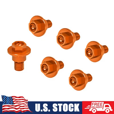 6X Front Fork Guard Bolts Screw For KTM 250 350 450 530 SX SXF SX-F 2000-2022 - Image 1 of 4