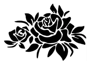 ROSES FLOWERS Vinyl Decal -Sticker for Car Truck Bumper Wall Window yeti phone - Picture 1 of 2