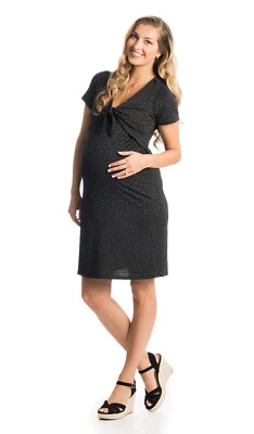 Vestido Everly Grey Materniy & Nursing Punto Negro Grande (10-12) ENVÍO RÁPIDO GRATUITO NUEVO CON ETIQUETAS Foto 1 de 4