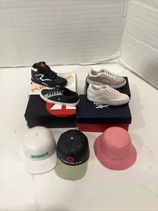 4 paia di scarpe sneakers Reebok Mini Brands. Nuovo con scatole e 3 cappelli - Foto 1 di 7