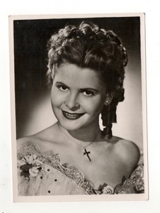 Johanna Matz 1951 Greiling Film Star Series E Large Format Cigarette Card #A