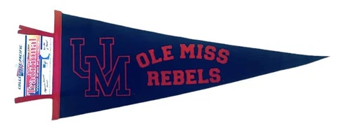 Ole Miss Rebels Wool Pennant by Collegiate Pacific-12x30-NWT Cover