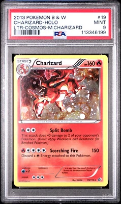 POKEMON LEGENDARY TREASURES CHARIZARD #19 COSMOS HOLO PSA 9 MINT #113346199 - Image 1 of 2