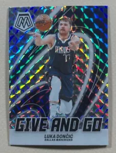 Luka Doncic - 2023-24 Panini Mosaic - SILVER MOSAIC GIVE AND GO #11 Mavericks - Picture 1 of 2