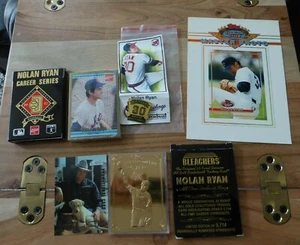 NOLAN RYAN LOT No Hitter Pin Donruss Coke Career Cards Strikeout King 23kt Gold - Picture 1 of 8