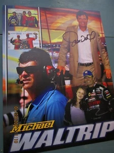 Michael Waltrip Heldenkarte MWR authentisches Autogrammfoto 11 x 8,5 cm - Bild 1 von 11
