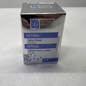Global Beauty Care RETINOL Skin Cream 1.7 oz Anti Aging Moisturizer Wrinkles - Picture 1 of 4