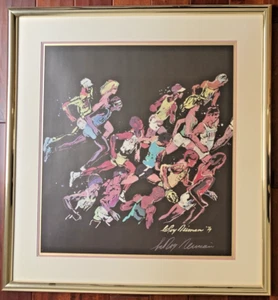 SIGNED LeRoy Neiman, “Boston Marathon - The Race” Signed Lithograph w/ COA - Picture 1 of 5