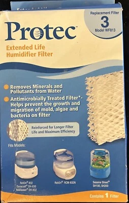 Protec WF813 Extended Life Humidifier Wicking Filter Replacement Antibicrobial - Image 1 of 3