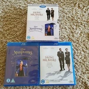 Saving Mr Banks & Mary Poppins 50th Anniversary Edition Blu-ray Region Free New - Picture 1 of 2