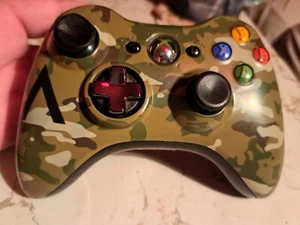 Microsoft Xbox 360 Wireless Elite Controller Camo Halo Tested Working - Picture 1 of 2