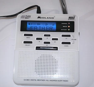 Midland WR-100 Weather Alert Radio Storm Warning NOAA Alarm *TESTED* - Picture 1 of 5