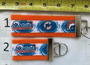 Miami Dolphins Keychain Gift 4 Him Her Mom Dad Grad Alumni Stocking Stuff - Picture 1 of 1