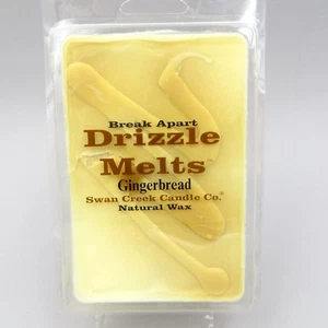 Swan Creek Candle Co GINGERBREAD Drizzle Melts Break Apart Natural Soy Wax - Picture 1 of 4