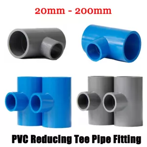 Raccordo a T Riduttore PVC Raccordo a T Pezzo Riduttore Connettore Adattatore da 20mm a 200mm - Foto 1 di 10