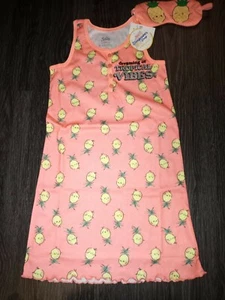 Girls justice 2pc pineapple sleepshirt size 7 new   - Picture 1 of 2