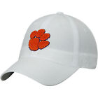 Mens Top Of The World White Clemson Tigers Primary Logo Staple Adjustable Hat