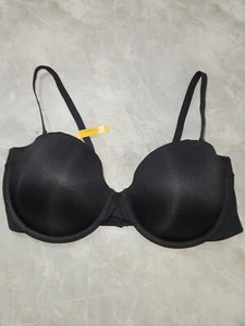 Maidenform schwarzer wandelbarer trägerloser Push-up-BH (Größe 36C) BRANDNEU mit Etikett - Bild 1 von 6
