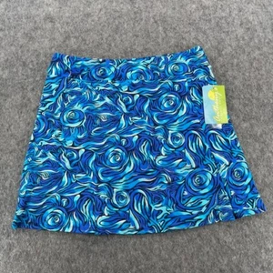 Anthony's Womens Blue Printed Pull On Active Skirt Skort S NEW - Picture 1 of 11