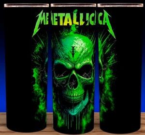 Metallica Green Skull Heavy Metal Cup Mug Tumbler 20oz - Picture 1 of 3