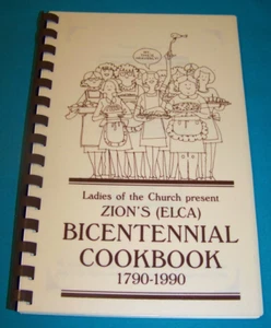Zion Evangelical Lutheran Church Cookbook Hickory NC 1990 200th Anniversary - Picture 1 of 5