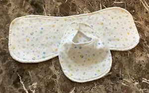 Baby Burping Cloth And Bib - Picture 1 of 2