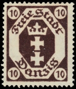 DANZIG 64 - Coat of Arms "1921 Dark Brown" (pb49102) - Picture 1 of 1