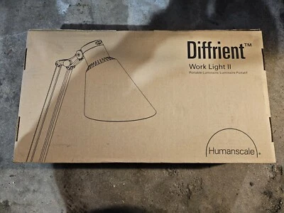 Humanscale Diffrient Work Light II 2 Silver Double Dual Arm W/ Work shade DX2E - Image 1 of 3