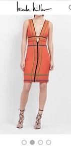 NICOLE MILLER CHAQUIRA PLUNGE BEADED DA10015 $660 Size Sample 4 - Picture 1 of 7