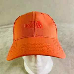 The North Face Hat Adult One Size Fits Most Orange Adjustable Logo on Front 