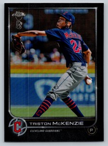 2022 Topps Chrome Ben Baller #142 Triston McKenzie