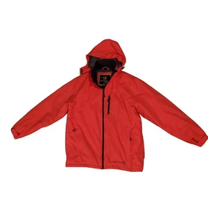 Free Country Live In It Men Medium Water Resistant Wind Breaker Red Zip - Picture 1 of 18