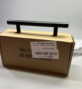 5x T Bar Handle 96mm Hole Centre Black Matte Drawer Pulls Cupboard Cabinet Knobs - Picture 1 of 20