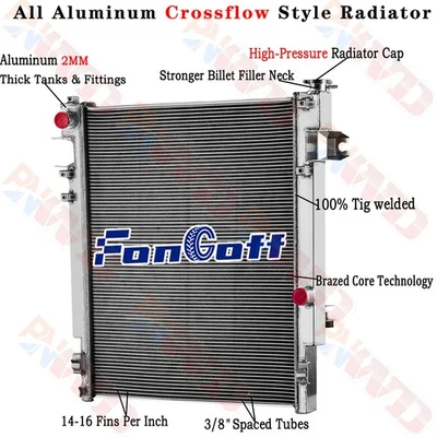 2 Row Radiator For 2010 DODGE RAM 2500 3500 4500/11-2012 Ram 2500 3500 4500 6.7L - Image 1 of 4