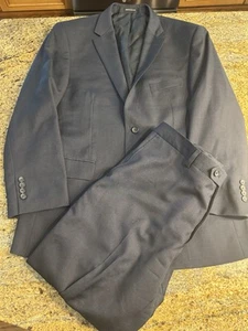 Traje Pronto Uomo Platino Para Hombre 2 Piezas Talla 42R Chaqueta / Pantalones 36x27 100% Lana - Imagen 1 de 17