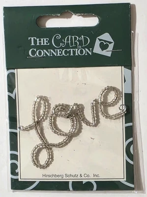 THE CARD CONNECTION Adorno Metal Decorativo - AMOR Foto 1 de 2